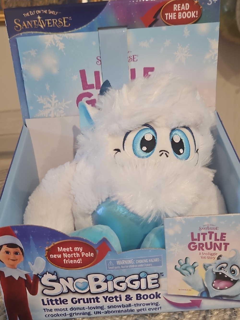 SnoBiggie Little Grunt Yeti Plush And Book NWT